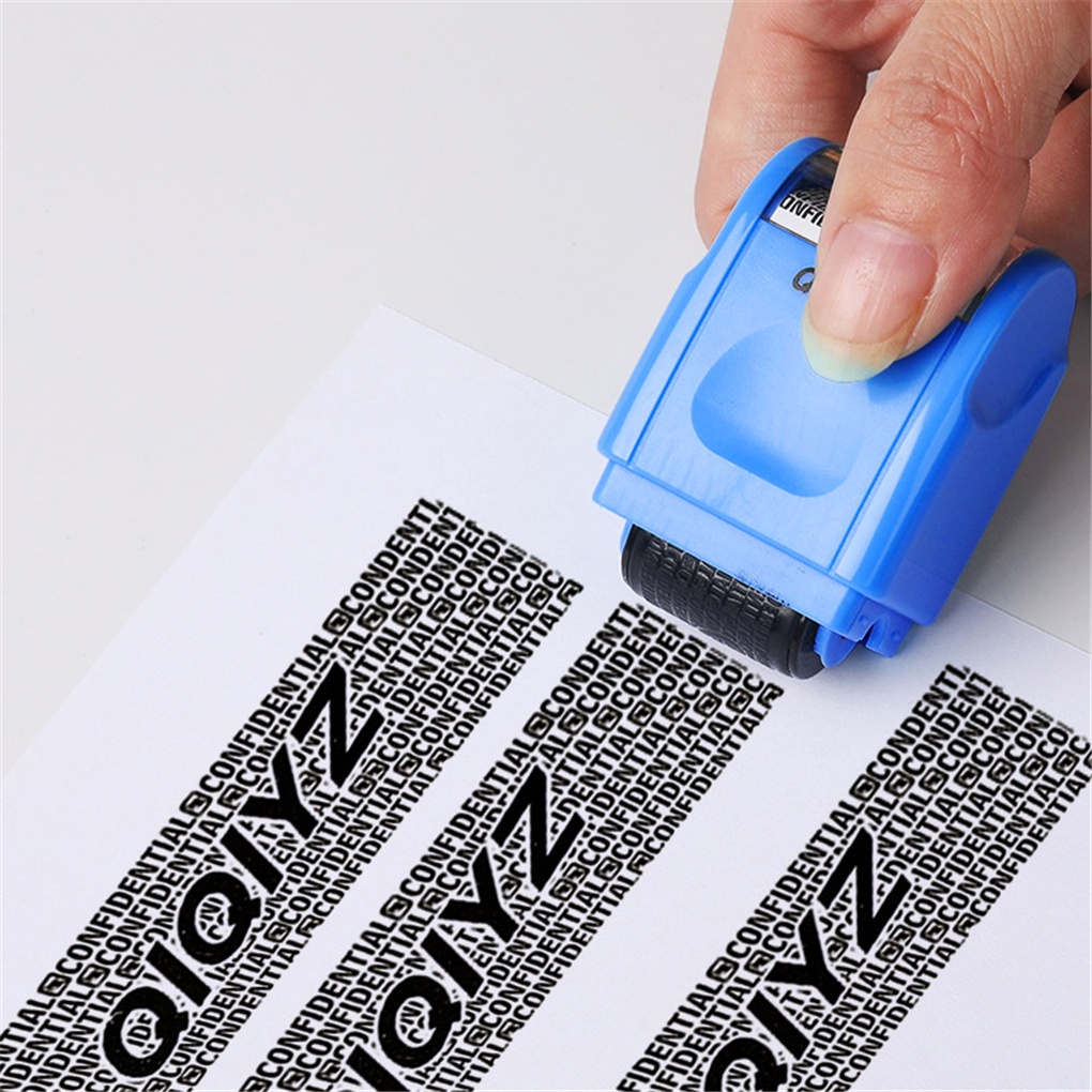 Roller Stamp ID Protection Confidential Guard Information Data Identity Address Blocker【Huiteni】