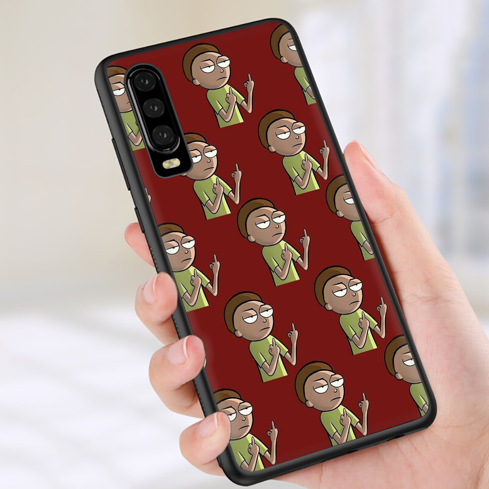 Ốp Điện Thoại Tpu Dẻo Họa Tiết Hoạt Hình Rick And Morty Dễ Thương Chống Rơi Cho Huawei P Smart 2021 P Smart S P9 P10 Lite P20 Pro