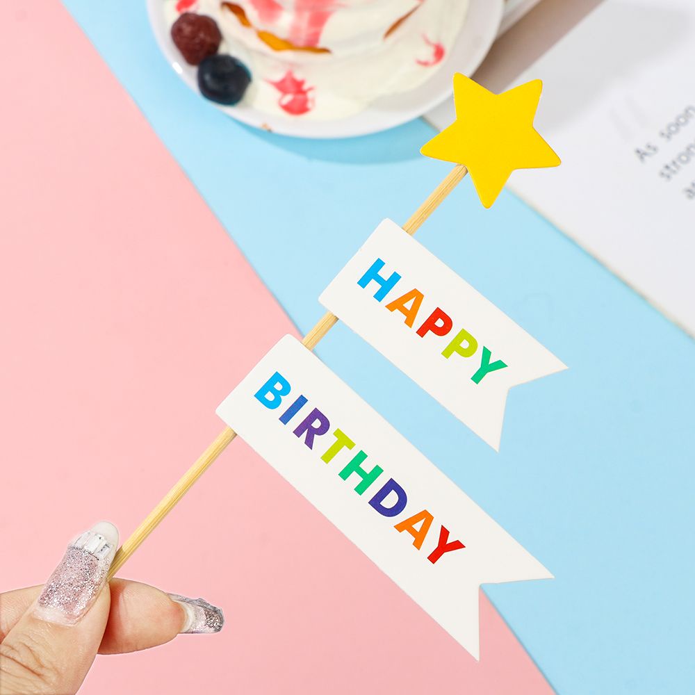 CONOPERY 1 Bộ que cắm trang trí bánh kem nhiều màu sắc dành cho trẻ em