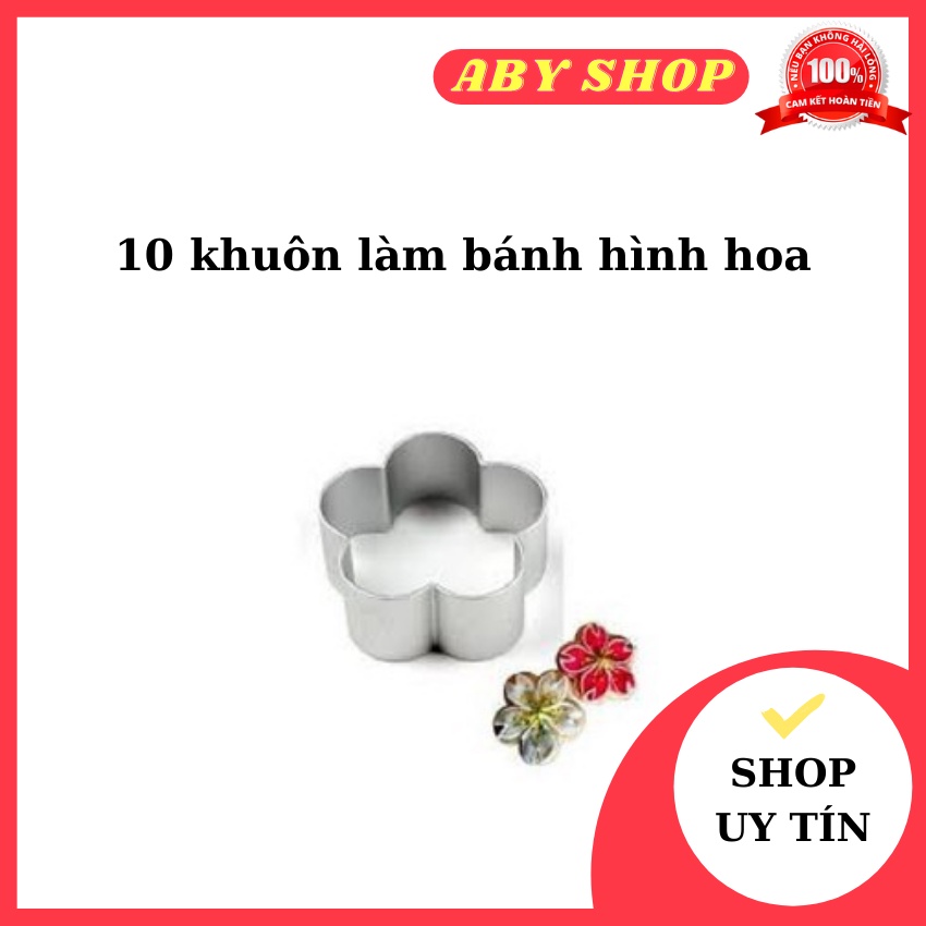 10 khuôn làm bánh hình hoa ⚡ GIÁ TỐT NHẤT ⚡ khuôn nhấn bánh quy chuyên dụng