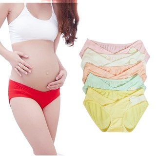 Quần Lót Cạp Chéo Cho Bà Bầu Cotton Mềm Mại Thoáng Mát