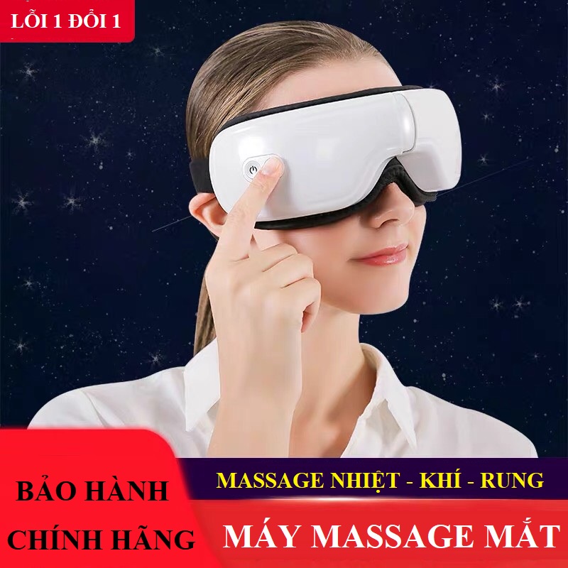 Máy massage mắt thông minh Bluetooth ED-1108, giúp thư giãn mắt, giảm căng thẳng, nhức mỏi- Rung đa tần, BH CHÍNH HÃNG!