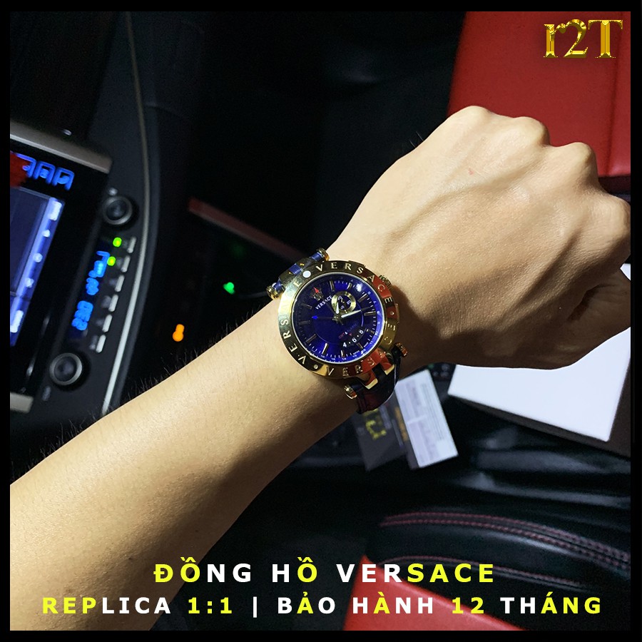 Đồng Hồ Nam Versace Cao Cấp - Đồng Hồ Quartz Dây Da chính hãng