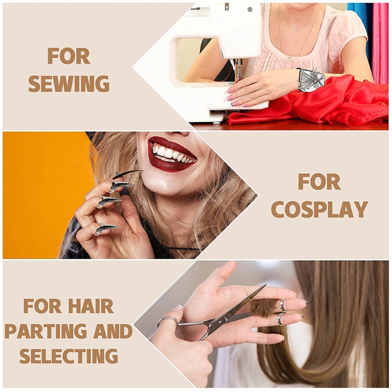 Youyo Set 10 Dụng Cụ Tạo Kiểu Tóc Tết Bằng Kim Loại