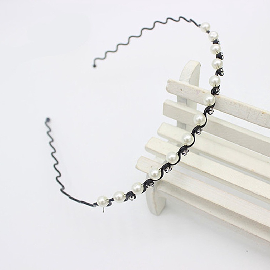 Cài tóc đính đá và ngọc trai giả phong cách Hàn Quốc thanh lịch dành cho nữ