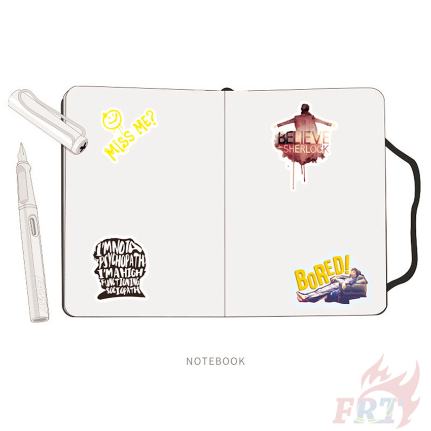 ❉ Sherlock - Series 02 BBC TV Shows Stickers ❉ 50Pcs/Set Sherlock·Holmes DIY Fashion Luggage Laptop Skateboard Decals Doodle Stickers