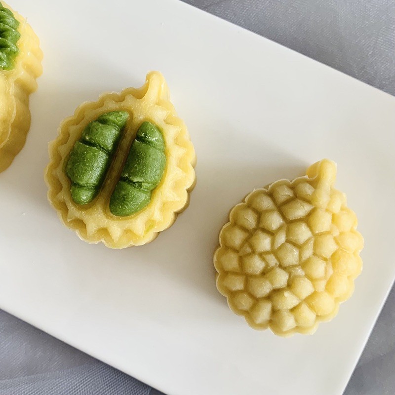 khuôn trung thu 50gr 2 mặt trái sầu riêng