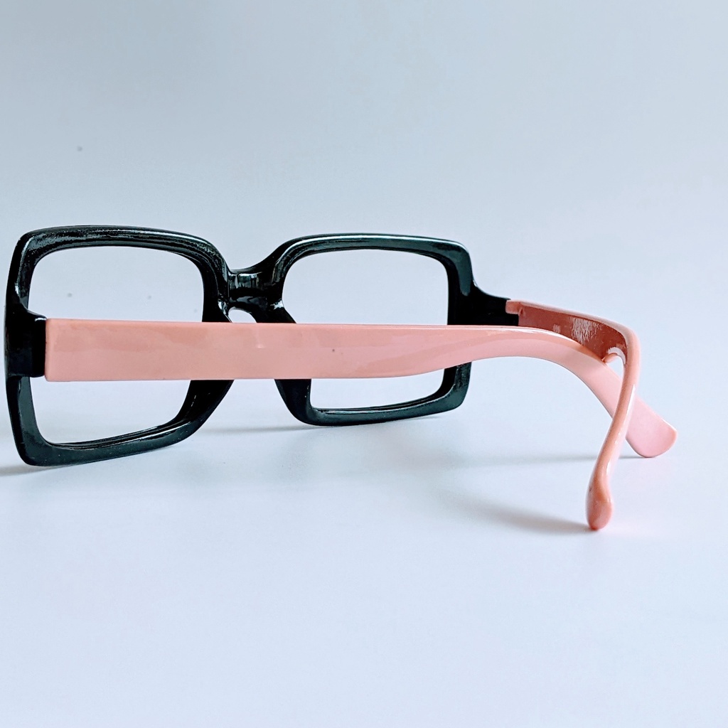 Gọng kính không tròng dáng mắt vuông càng kính to thời trang