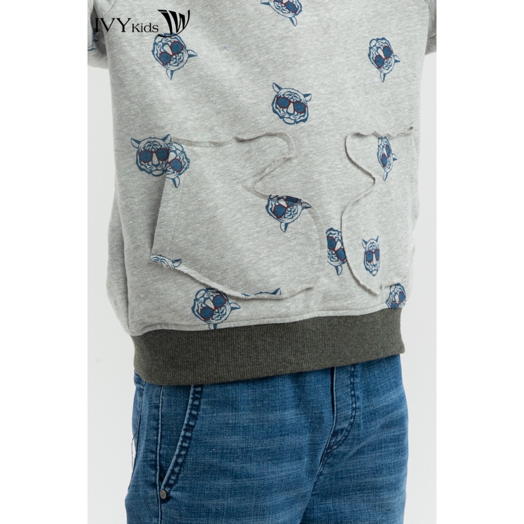 Áo thun dài tay bé trai IVY moda MS 58K1165