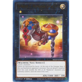 Thẻ bài yugioh: number 2: numeron gate dve - mged-en084 - rare 1st edition