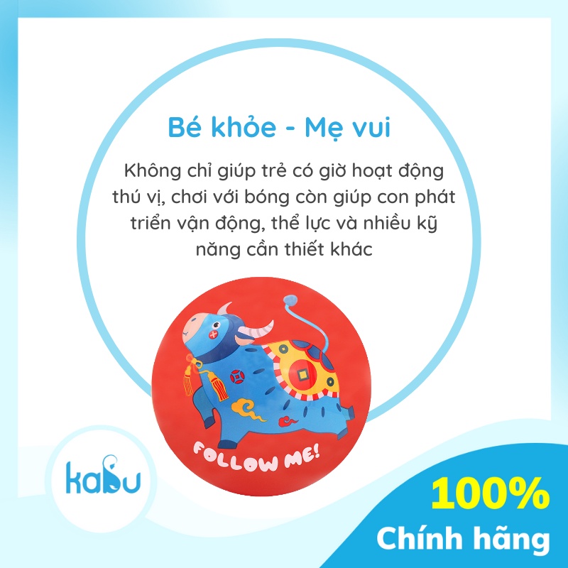 KABU - Bóng Cao Su Nhỏ In Hình Ngộ Nghĩnh | Bóng Đồ Chơi Trẻ Em