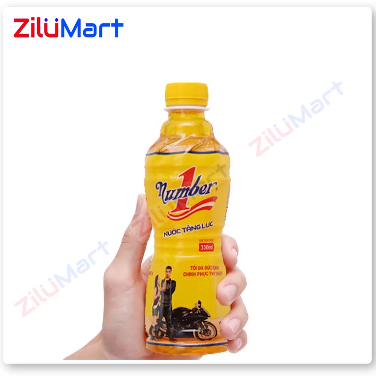 Lốc 6 chai nước tăng lực Number one loại 330ml