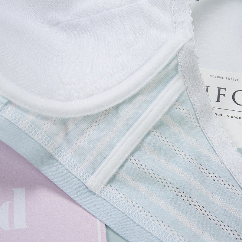 Set đồ lót cotton họa tiết kẻ sọc cho nữ | BigBuy360 - bigbuy360.vn