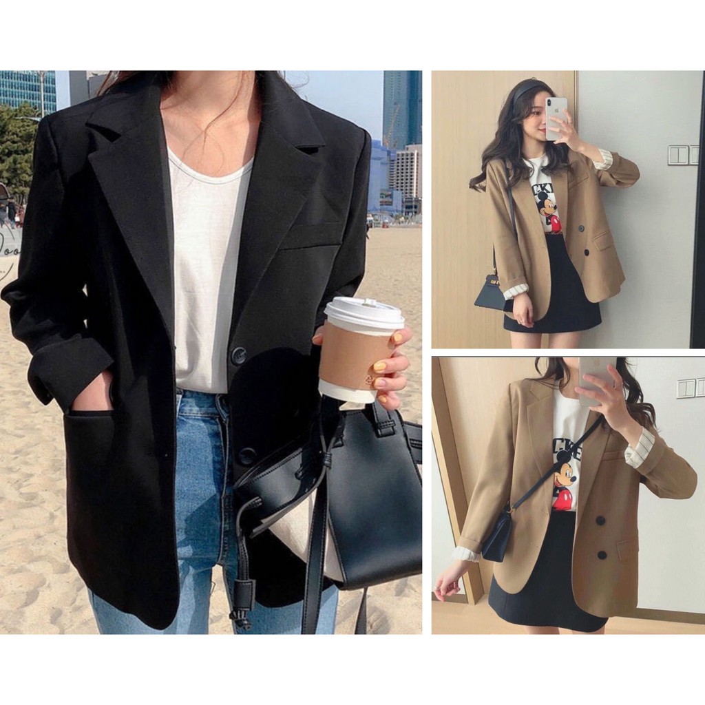 Blazer tay dài 2 nút_có nắp túi