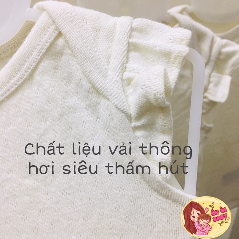 Bodychip cánh tiên thông hơi cotton organic siêu mát hè cho bé gái xinh yêu