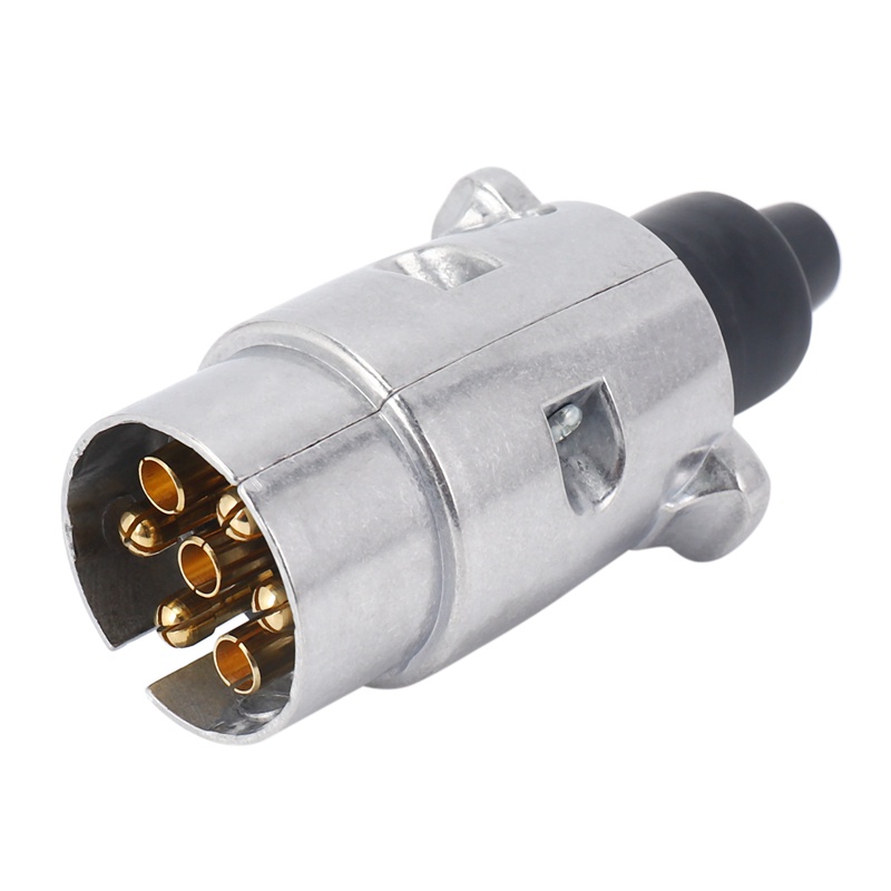 Đầu Nối 7 Pin Rv 12V Towing Towing 7Pin Bằng Kim Loại Cho Xe Kéo