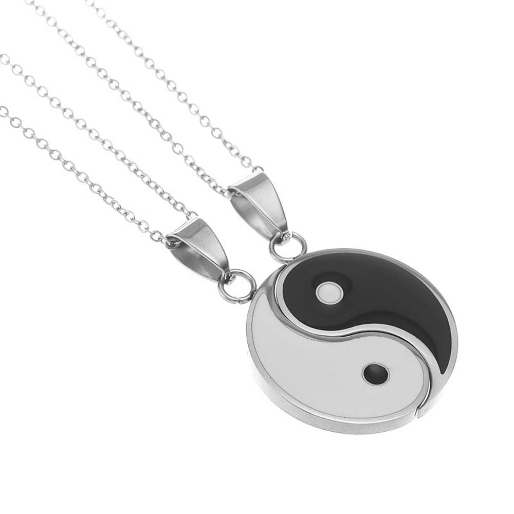 Dây Chuyền Mặt Tròn Bằng Thép Không Gỉ Thời Trang Cao Cấp