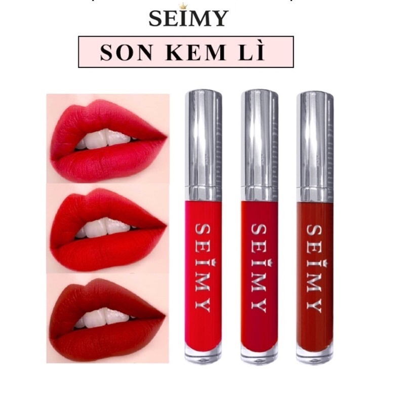 Son kem Seimy - Princess Lipstick Matte - Son lì không lem trôi, an toàn lành tính, kiến tạo vẻ đẹp tự nhiên