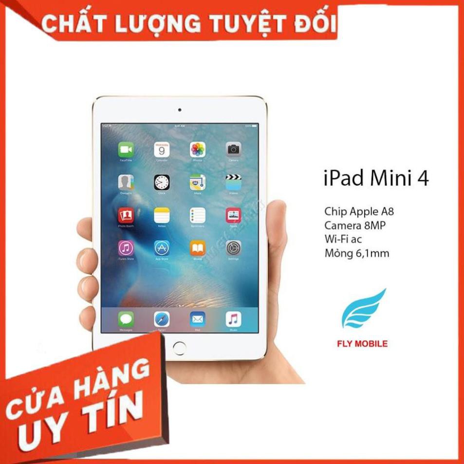 Máy tính bảng iPad mini 4 64GB/32GB/16GB, 4G wifi chính hãng mới 99%, màu Bạc/Vàng/Xám