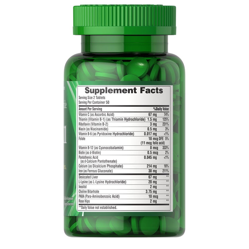 VIÊN UỐNG SẮT GIÚP BỔ MÁU, PHÒNG NGỪA THIẾU MÁU, ĐAU ĐẦU CHÓNG MẶT IRON ALL PURITAN’S PRIDE 100 VIÊN