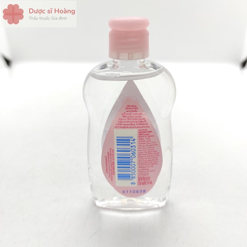 Dầu mát xa dưỡng ẩm Johnson's baby oil 50ml Dầu massage oil pink 200ml