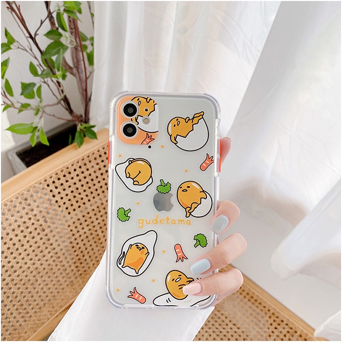 Ốp iphone - Ốp lưng Gudetama trong 4 góc 6s/6splus/7/8/7plus/8plus/x/xs/xsmax/11/11promax - Awifi Case V3-1