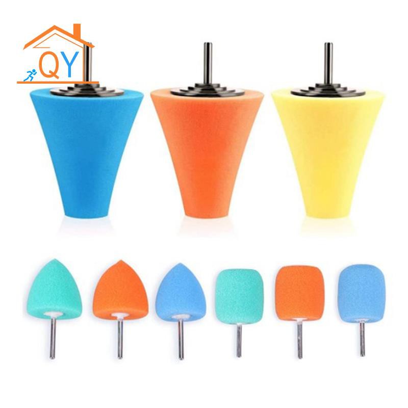 Bộ 9 Miếng Xốp 1 / 4inch Đánh Bóng Bánh Xe Hơi