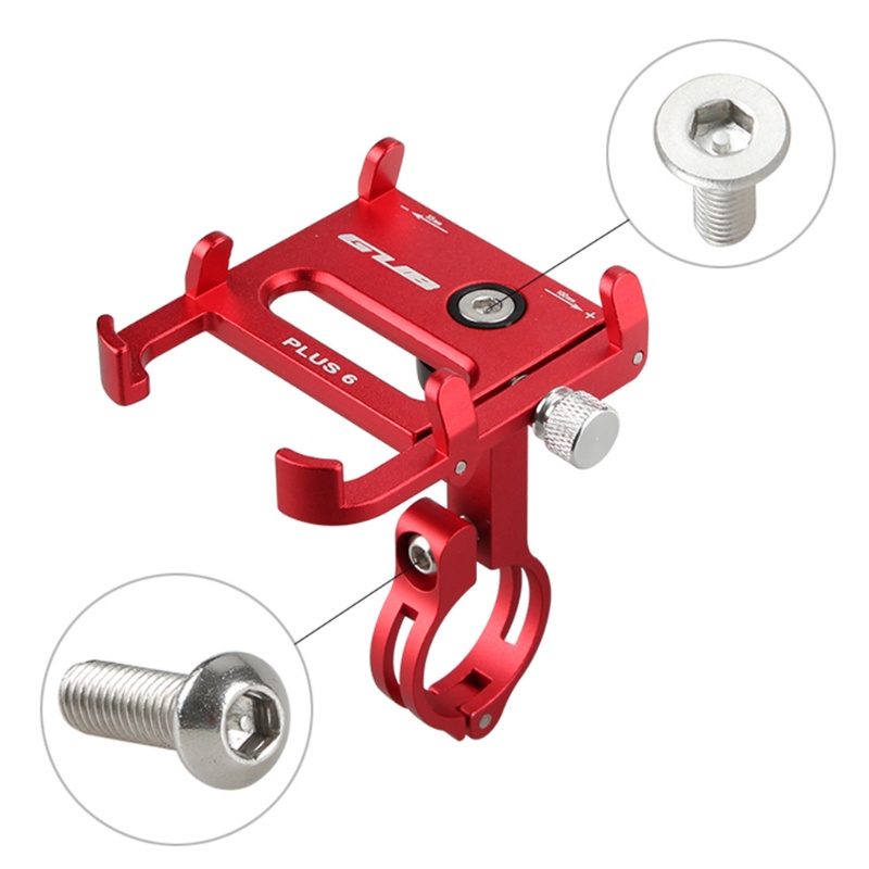 Giá Đỡ Điện Thoại Bằng Nhôm Xoay 360 Độ Gắn Xe Đạp Leo Núi