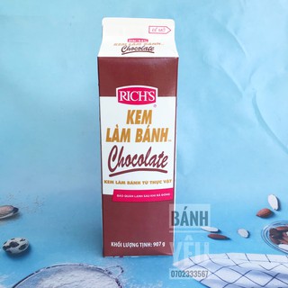 Kem Whip Topping Richs Chocolate 907g ( Giao Tp.HCM ) DL21