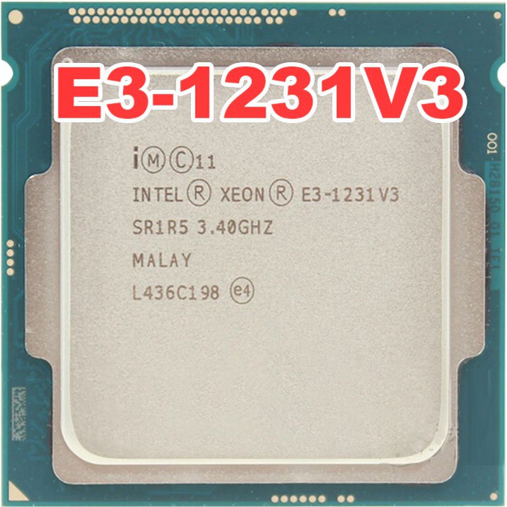 Xeon E3 1231v3 (3.80GHz, 8M, 4 Cores 8 Threads) khỏe ngang i7 4790