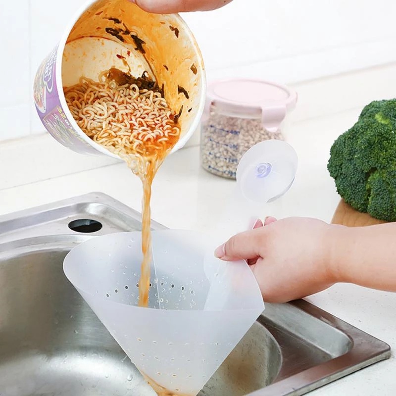Phễu Lọc Thức Ăn Thừa Chống Tắc Nghẽn Có Thể Gấp Gọn