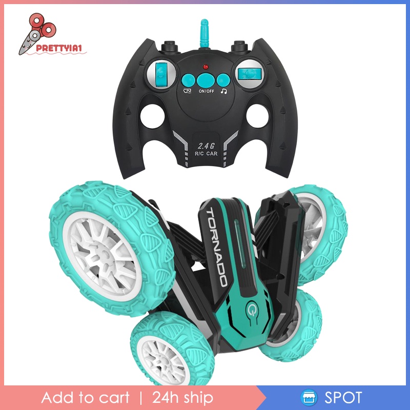 Đồ Chơi Xe Hơi Biến Hình Điều Khiển Từ Xa Sạc USB Mini Prettyia1 Có Thể Xoay 360 Độ Lật Làm Quà Tặng Cho Bé 7-14 Tuổi