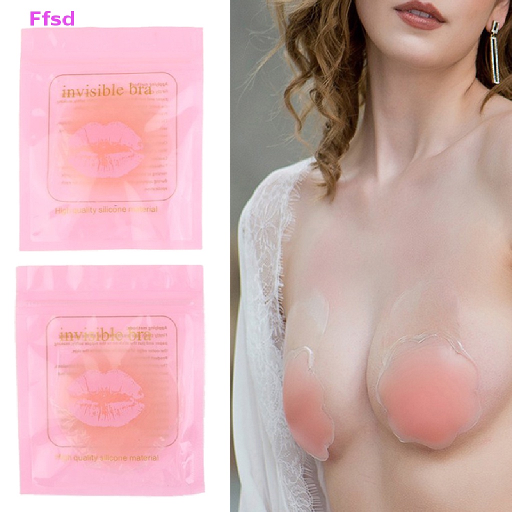{Ffsd} Miếng Dán Ngực Silicone Vô Hình Tái Sử Dụng Được Cho Nữ * Bán Chạy