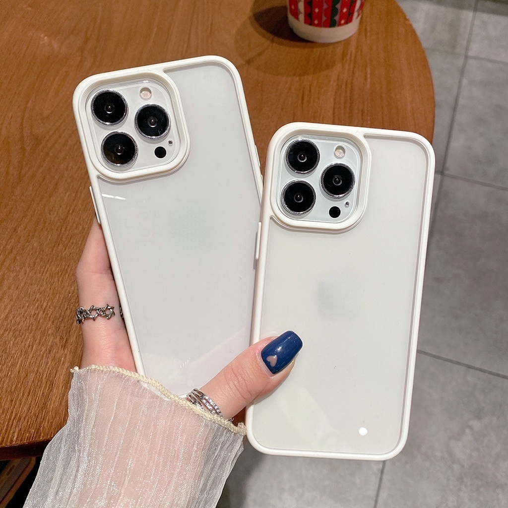 Ốp Điện Thoại Trong Suốt Chống Sốc Nhiều Màu Cho iPhone 13 pro MAX 11 12 pro MAX X XS MAX XR 7 + 8Plus