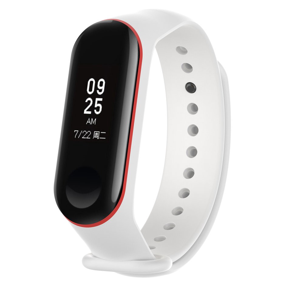 ★★★ Dây Đeo Thay Thế Chất Liệu Cao Su 2 Màu Cho Xiaomi Mi Band 4