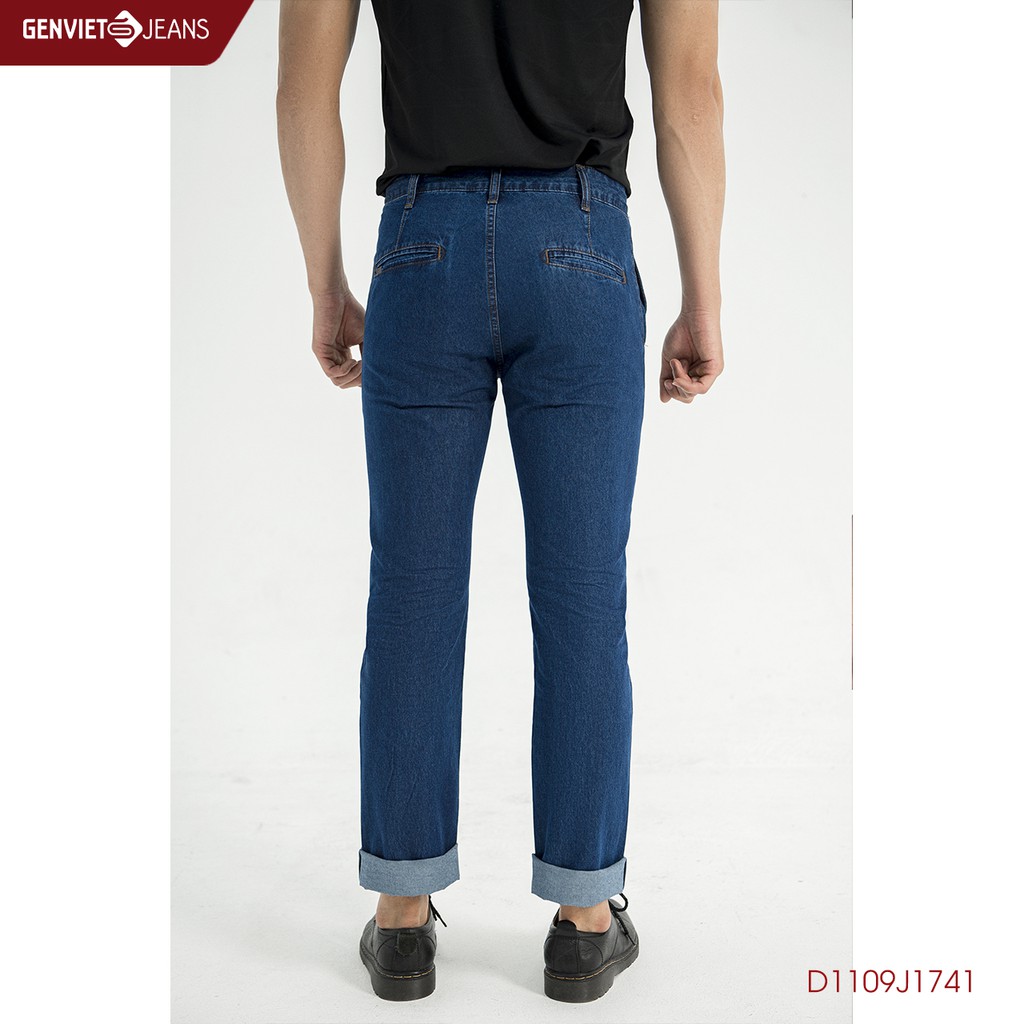 Quần Dài Jeans Nam Form Đứng GENVIET D1109J1741