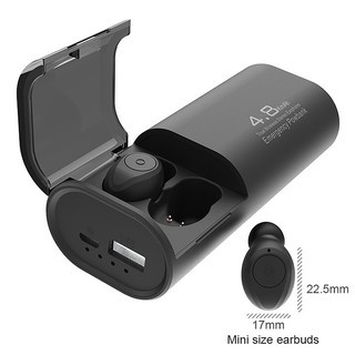 Tai Nghe Bluetooth True Wireless Amoi F9 - 4800, Kiêm Sạc Dự Phòng Đồng Hồ Hiện Thị % Pin