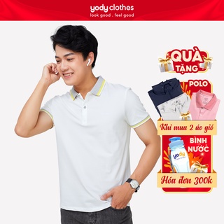 Áo thun polo nam YODY vải mắt chim cổ bẻ tay ngắn cotton APM3639