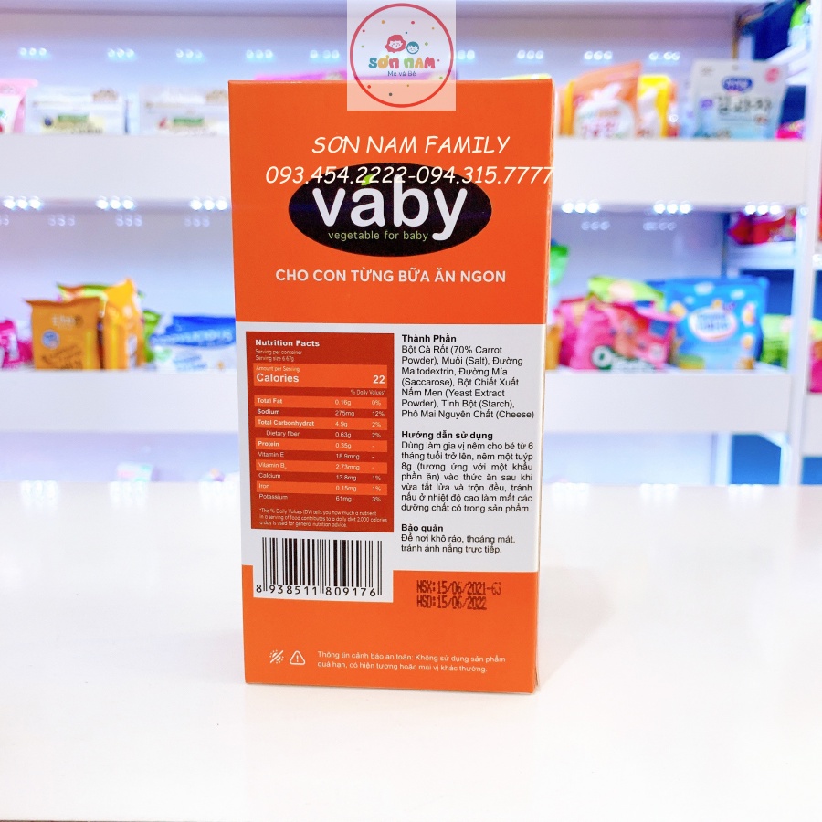Bột Nêm Rau Củ VABY Cho Bé Từ 6m