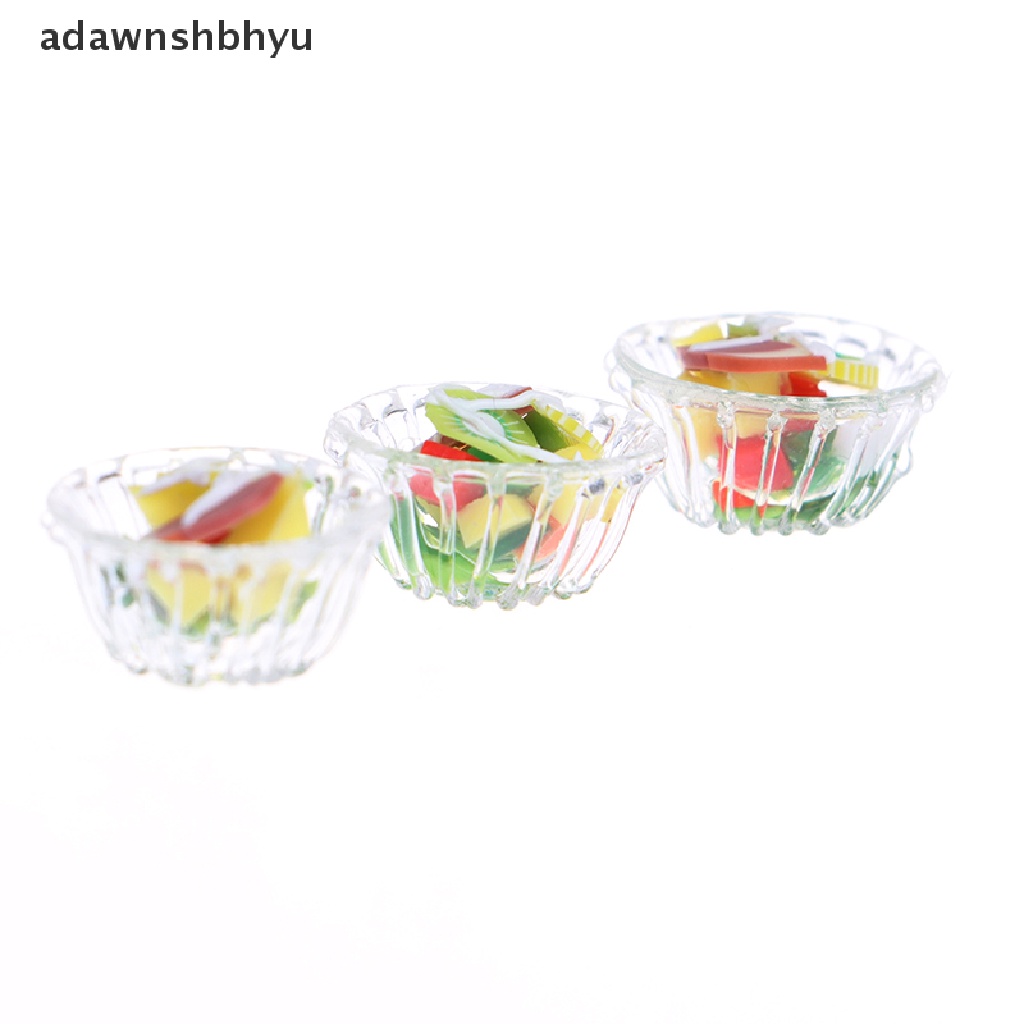 [adawnshbhyu] 1:12 Dollhouse Miniature Mini Vegetable Salad Model Kitchen Accessories Toys [adawnshbhyu]