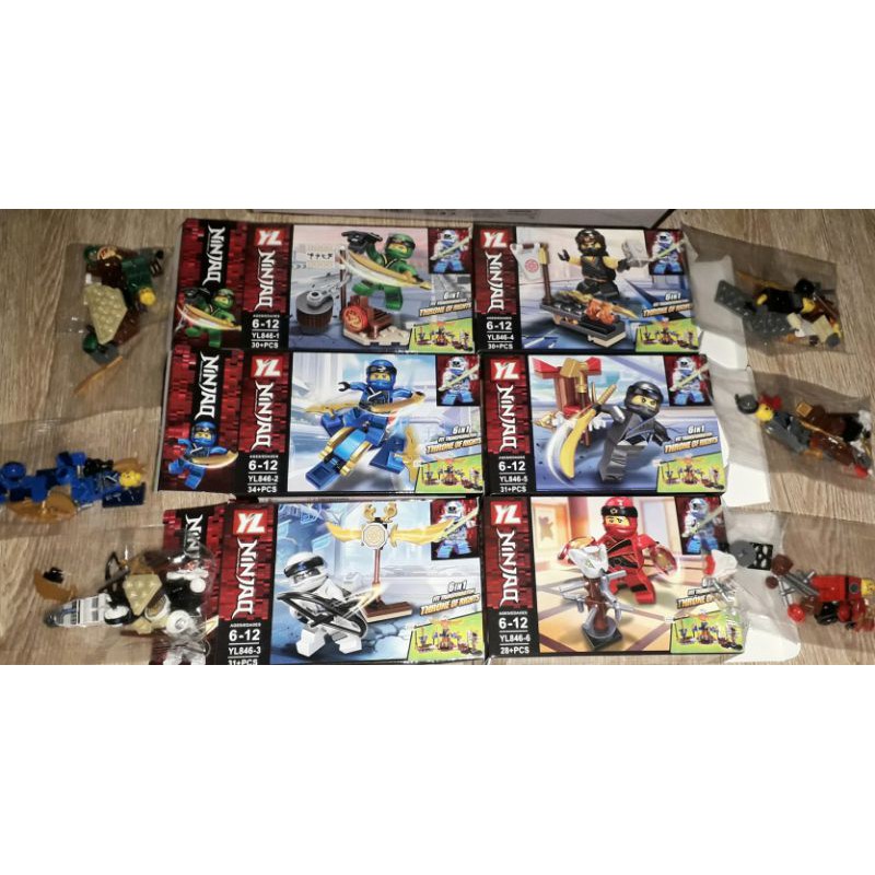 Lắp ráp 1 hộp LegoNinja 846 Ngôi đền có nhiều chi tiết bằng nhựa