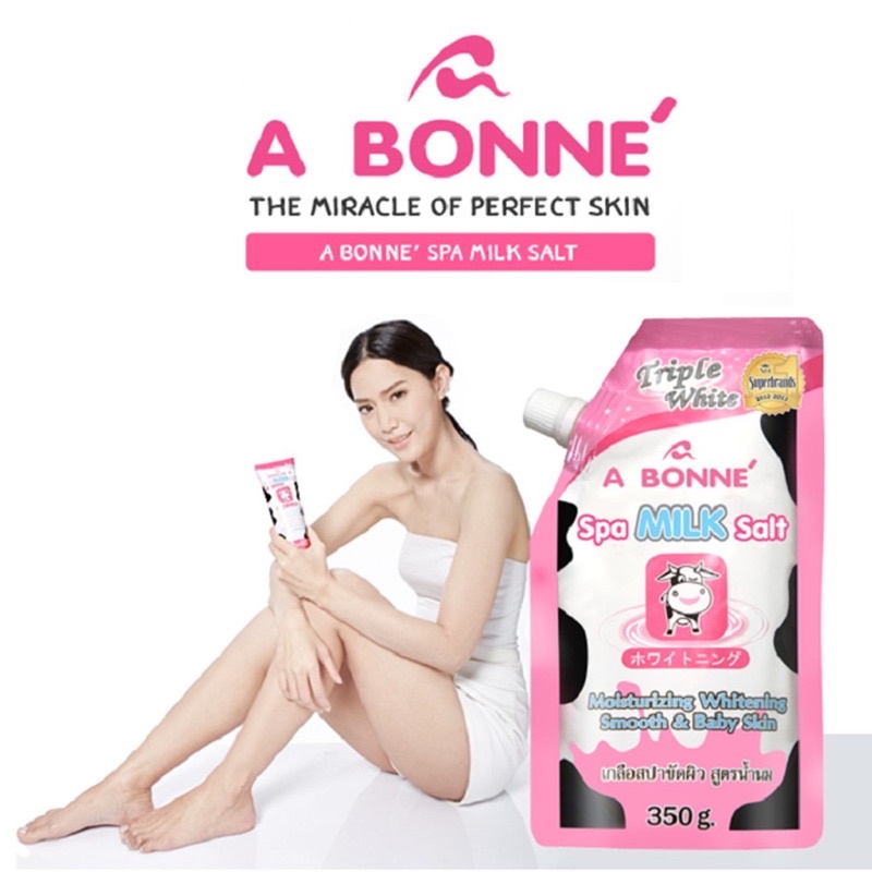 Muối tắm sữa bò tẩy tế bào chết A Bonne Spa Milk Salt 350g Thái Lan -HIONMTSB032