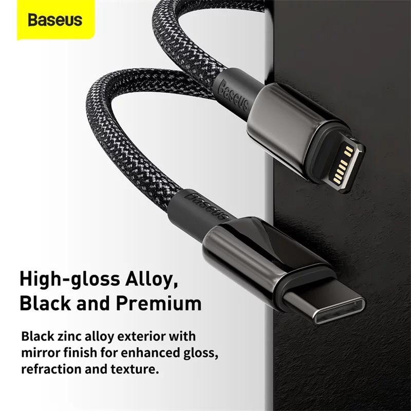 Cáp Sạc Nhanh Baseus Đầu USB C Sang Lighting 20W Dành Cho Iphone 12