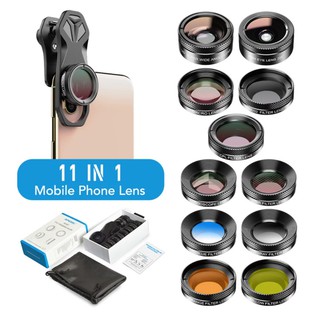 Bộ ống kính lens camera cho điện thoại Apexel 11in1