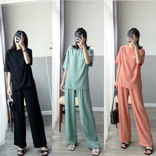 Bộ lụa áo + quần dài