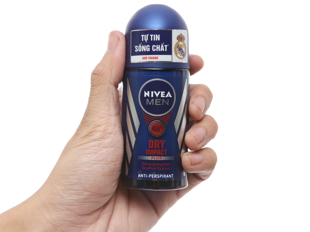 Lăn ngăn mùi khô thoáng NIVEA Men Dry Impact 50ml (Thái Lan)