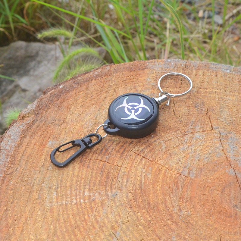 Móc Chìa Khóa Bằng Thép Chống Mất Có Thể Thu Vào Tiện Dụng