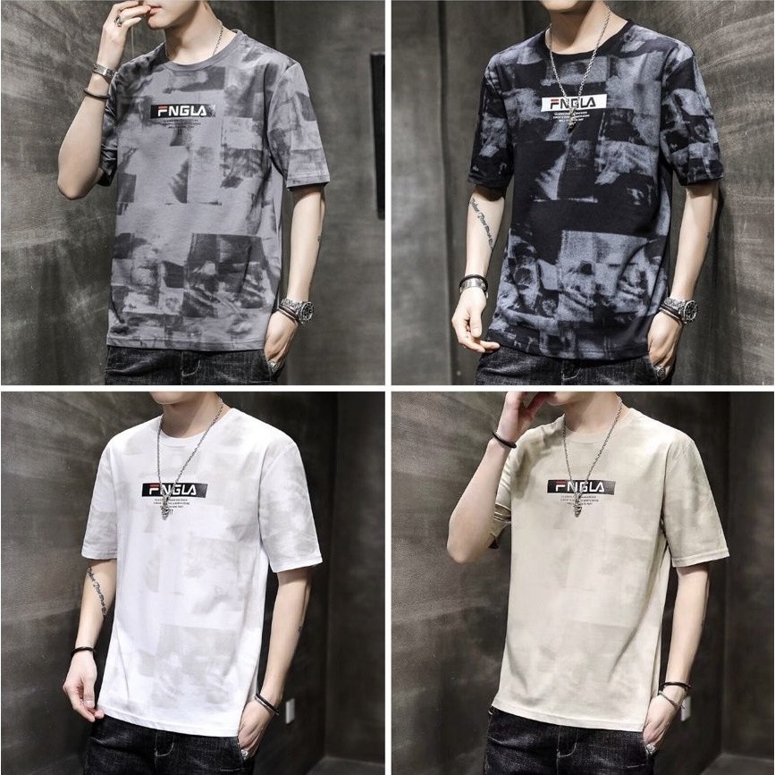 Áo Thun Tshirt Nam Nữ Unisex Chất Vải Thun Loang Fngla MAT168