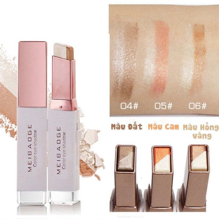 Phấn Mắt Dạng Thỏi Hai Màu Tuyến Tính Không Thấm Nước