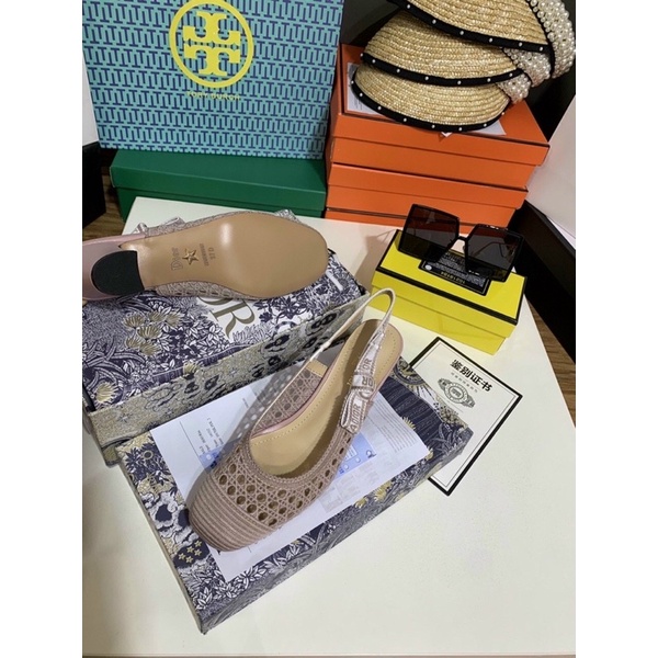 Sandal cao gót D i o r tăm lỗ fullbox